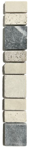 ZMB-1020 MULTISTONE BLOCKS MOSAIC BORDER 4.8X30.5