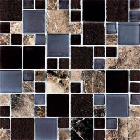 CHOCOLATE MODULAR MOSAIC 300x300mm