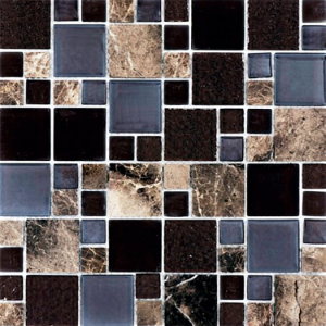 CHOCOLATE MODULAR MOSAIC 300x300mm