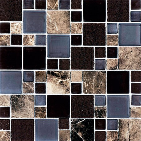 CHOCOLATE MODULAR MOSAIC 300x300mm