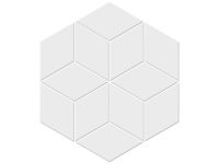 CUBE WHITE MOSAIC GLOSSY 30x34.5