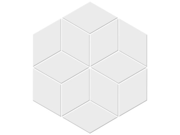 CUBE WHITE MOSAIC GLOSSY 30x34.5